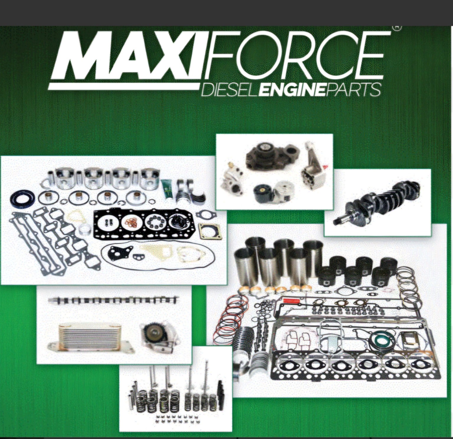 Diesel engine overhaul parts and components